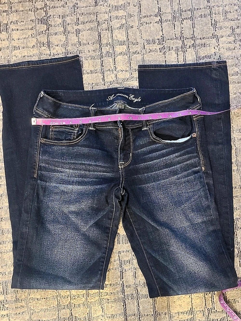 American Eagle Boot Cut Jeans Waist 12 X - Long Black
